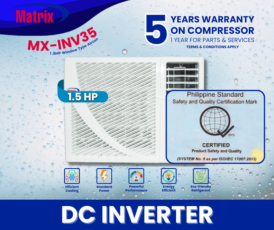 Matrix Window Type 1.5HP Inverter