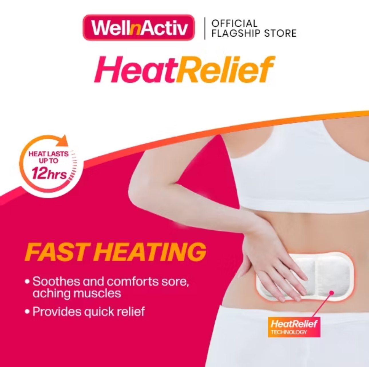 WellnActiv Heat Relief Back Pain Patch