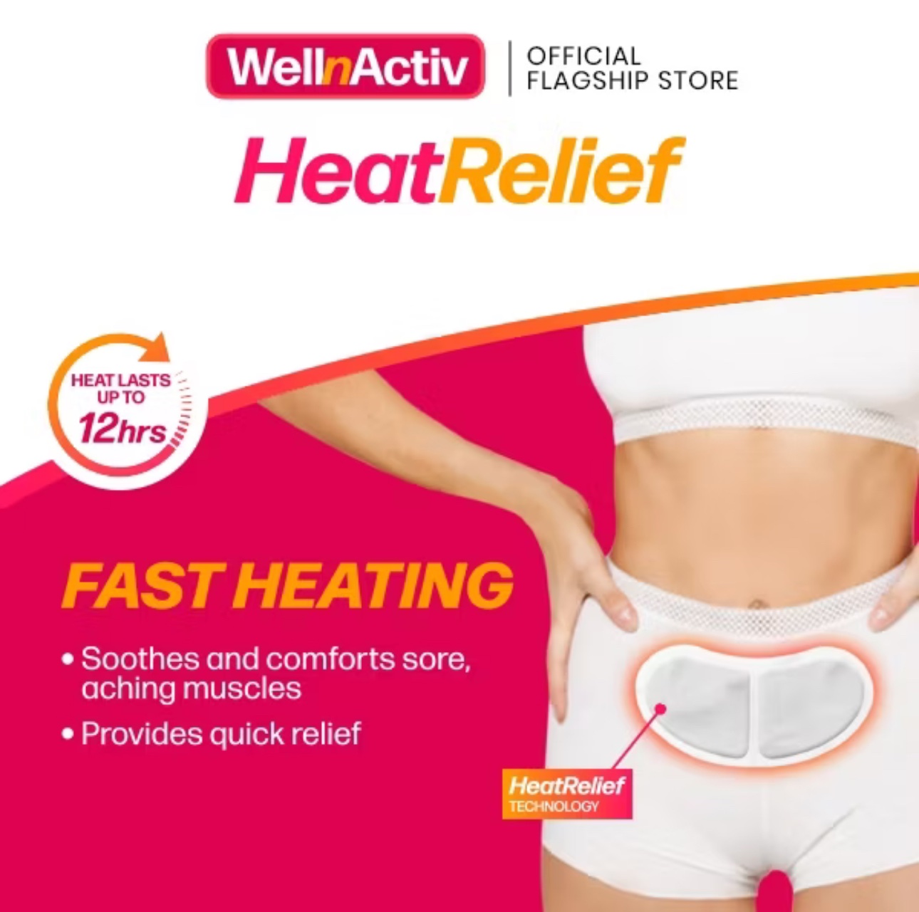 WellnActiv Heat Relief Menstrual Patch (2PC PACK)